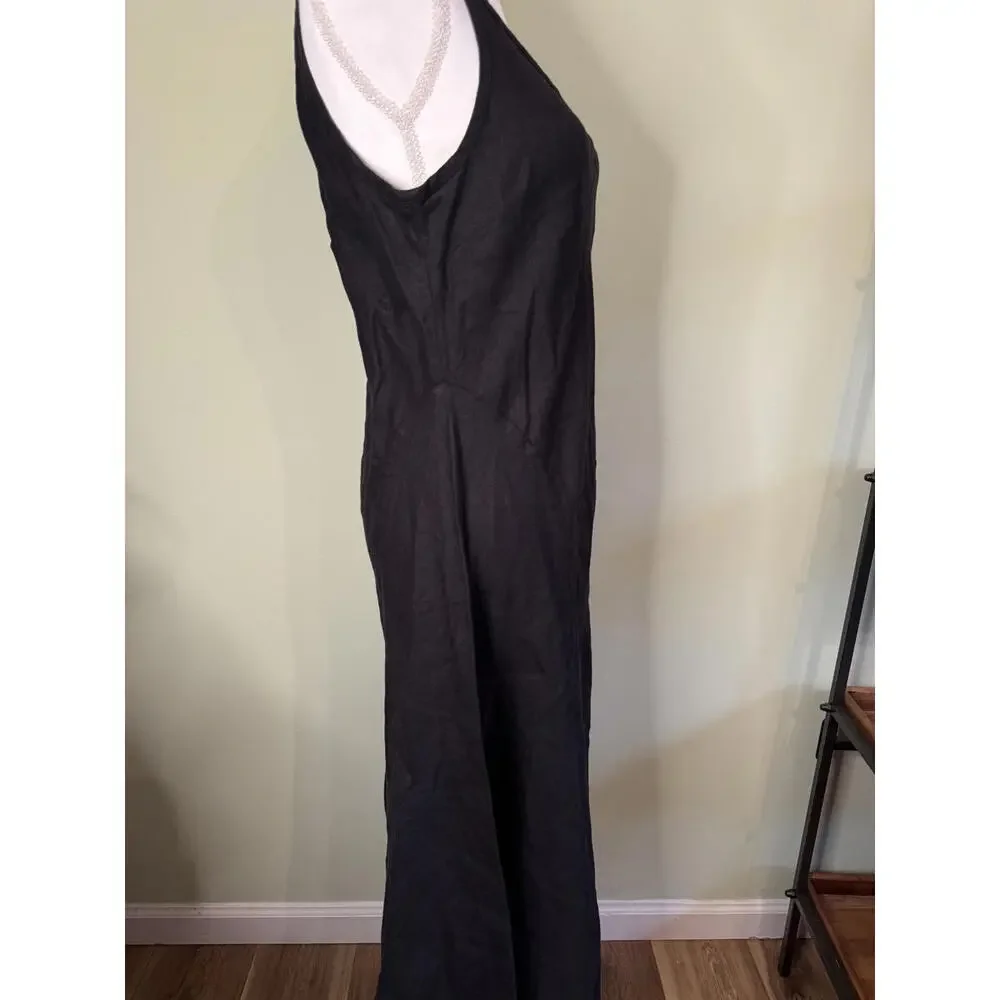 NWT! Madewell Scoopneck Sleeveless Midi Dress in 100% Linen Size 6 - Picture 4 of 9